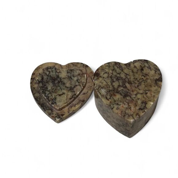 Whimsical Marble Heart Trinket Box - Petite Size, Super cute! - Picture 7 of 7